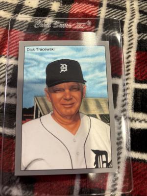 Picture, Helmar Brewing, 1984 Tiger Champs Card # 12, Dick Tracewski, Portrait, Detroit Tigers